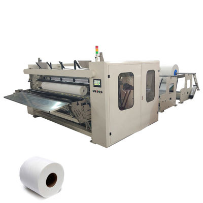 Papier de soie de papier hygiénique de PLC de la largeur 2800mm faisant la machine rebobinant la pleine gravure en relief