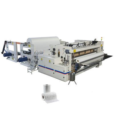 Machine de rebobinage de petit pain de papier hygiénique, machine Maxi Rolls de fabrication de papier à échelle réduite de PLC