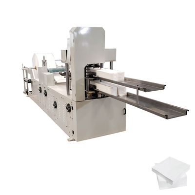Plate-formes doubles gravant le papier de soie en refief de soie blanc de serviette faisant la machine 4.5KW 1.5T