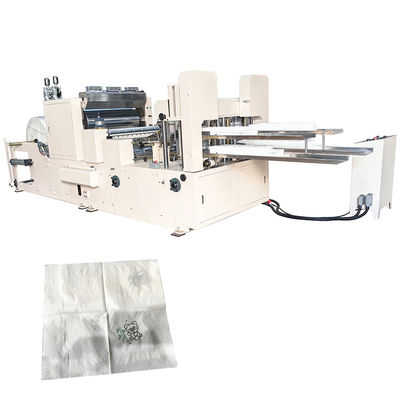 Bonne vitesse quatre ponts serviette de serviette machine à plier le papier avec 2 couleurs d'impression