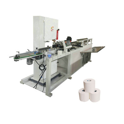 Machine de découpe de petits rouleaux de papier toilette entièrement automatisée à grande vitesse spécialement conçue pour les fabricants de produits en papier