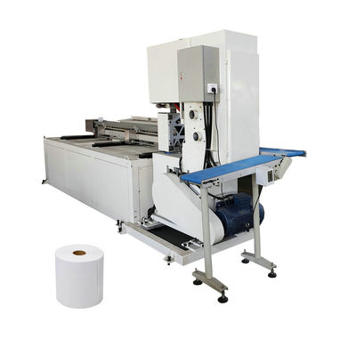 Machine à découper du papier toilette à rouleaux maxi pour usines de fabrication 15-30 coupes/minute