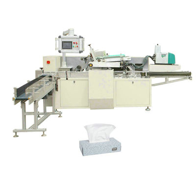 Machine d'emballage de carton en carton en papier pour tissus faciaux pliables entièrement automatique