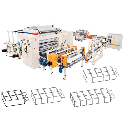 Transfert atomique 1/2 plié sac mou dessin papier tissus du visage fabrication de machine ligne de production prix
