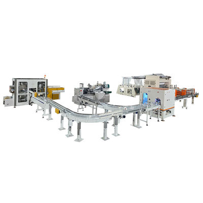 Ligne de production de machines de fabrication de carton entièrement automatique et de sacs en plastique